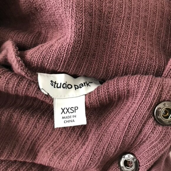 Studio Park x Shawn Petite Sweatshirt Dress - Huckleberry (Sz XXSP) a626656 - Picture 2 of 5